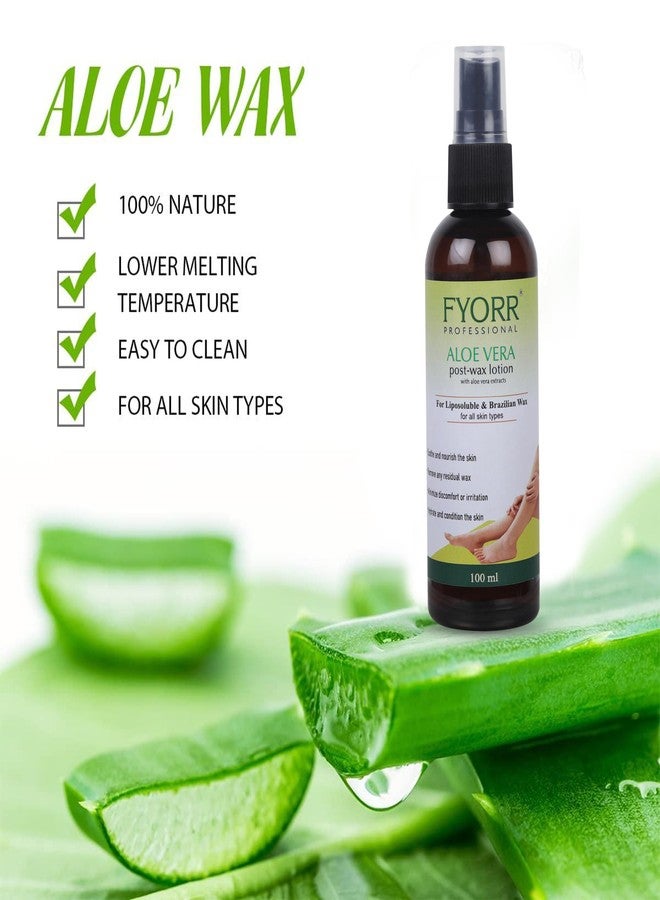 FYORR Aloe Vera Post-Wax Lotion - Cooling After Wax Skin Care - Reduces Redness, Hydrates, Soothes & Removes Residue - 100 ml - Image 2